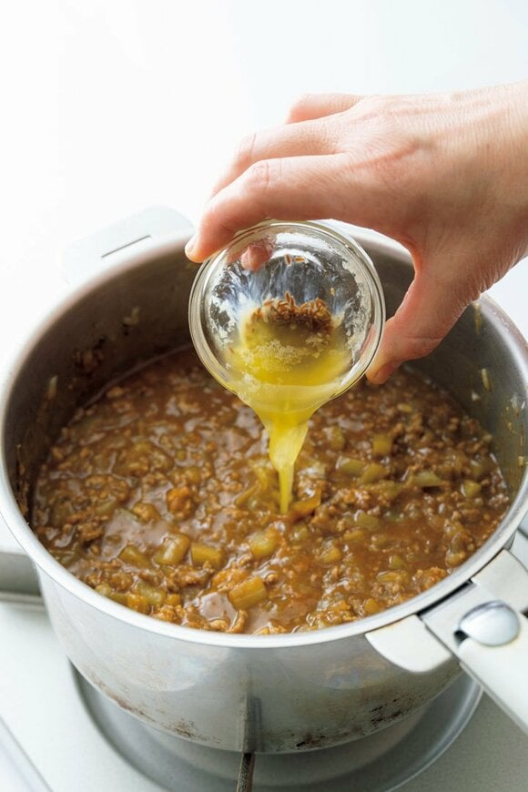 カレーにバター