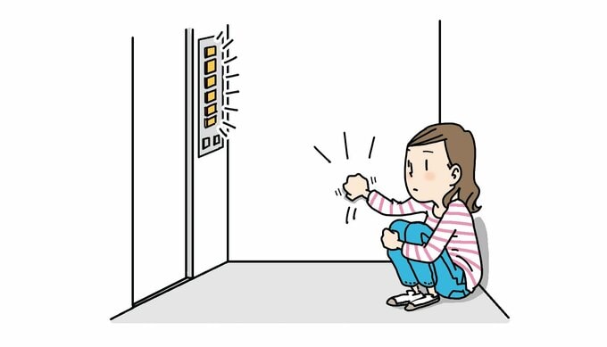 エレベーター内