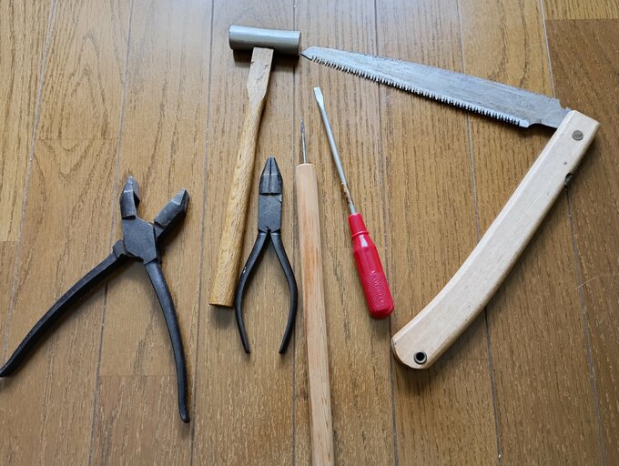 小笠原さん父の大工用品