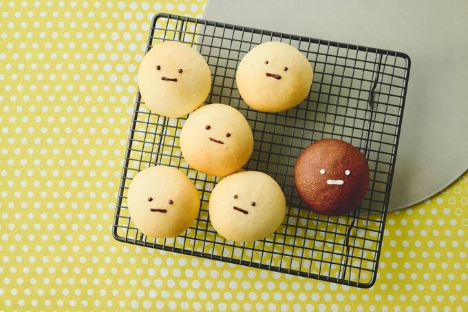 「たぴおか」そっくりのあんパン&ジャムパン