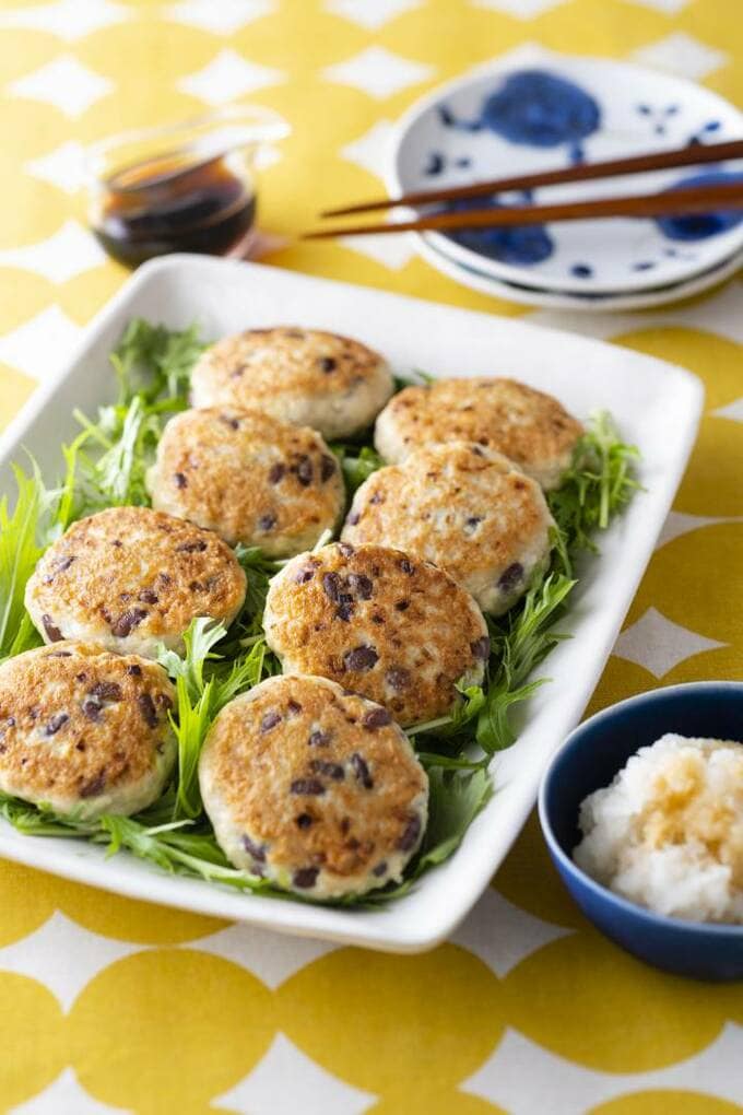 あずき入り豆腐つくね