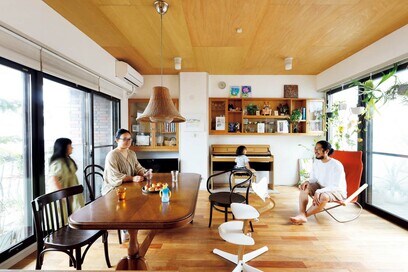 築42年のテラスハウスをリノベーション。大きな庭つき、最高の開放感