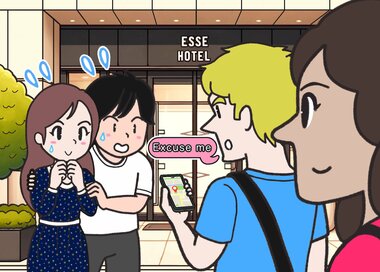 海外から来た人に道を聞かれたら…どこが違う？5つ見つけたらエラい＜間違い探し＞