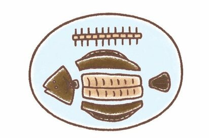 背骨を外して下の半身を食べ終えるが正解！カレイの煮つけの正しい食べ方。ほかの魚に応用も！