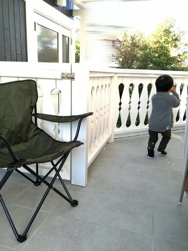 増築したテラス