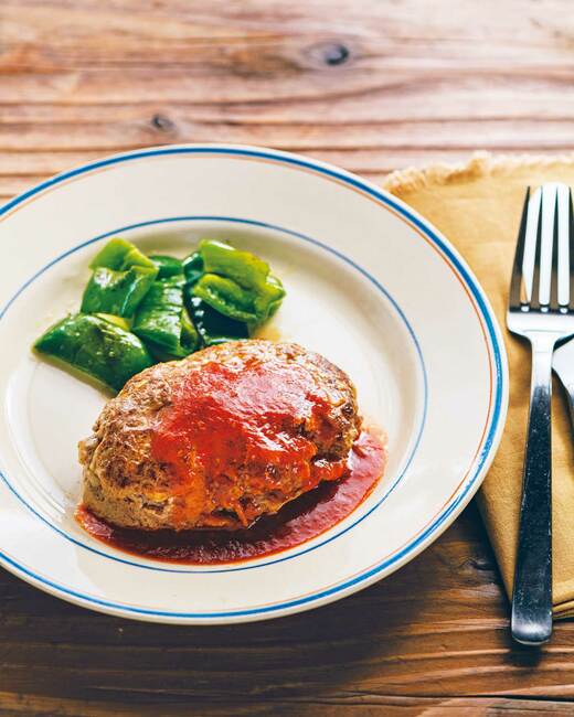 冷凍タマネギのハンバーグ