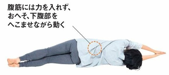 両手をのばしてゴロン