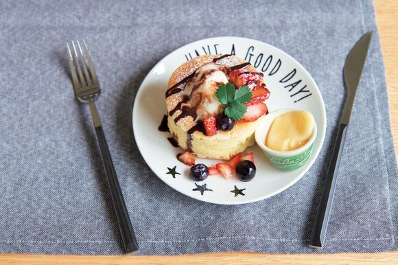 お店みたいな厚焼きパンケーキ