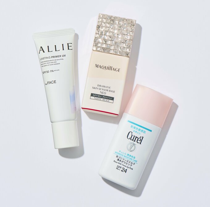 化粧下地部門で選ばれた3品