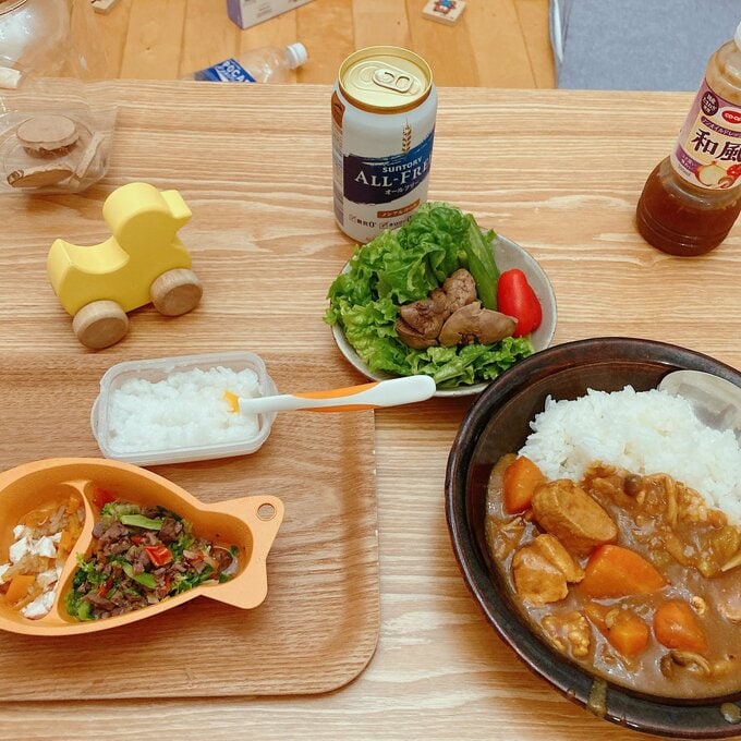 ワンオペ時のリアルな食卓