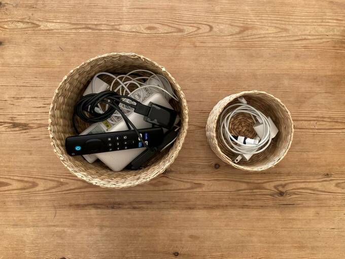 2つのシーグラスのラウンドボックスの中身