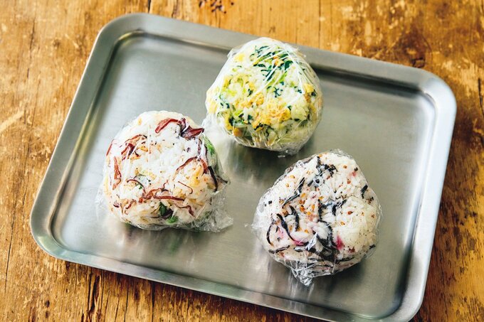 冷凍前のおにぎり