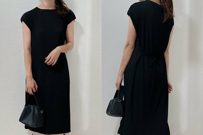 アラフォーは「ユニクロのワンピース」に頼る。暑い日もサラッと着られてポケットつき
