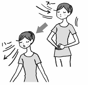 呼吸を整える