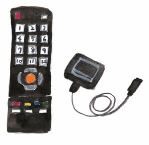 リモコン、充電器などの付属品