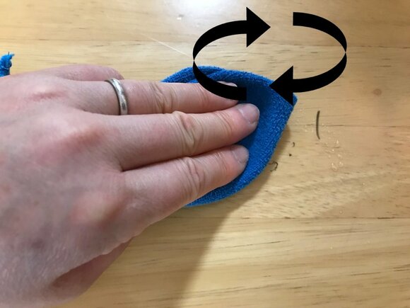 クルクルと円を描く