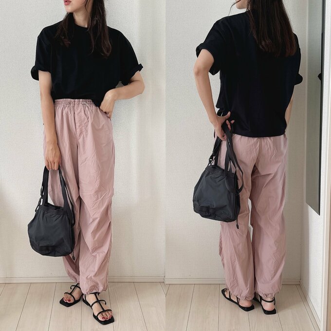 パラシュートパンツ合わせ