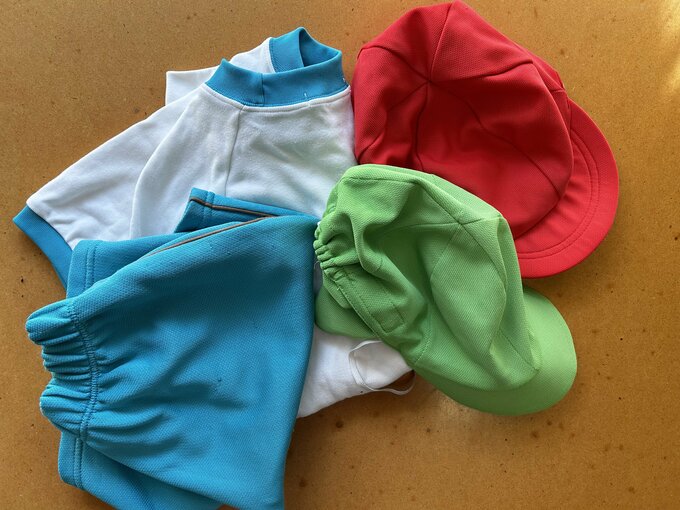 子どもたちが保育園や小学校で使う衣類