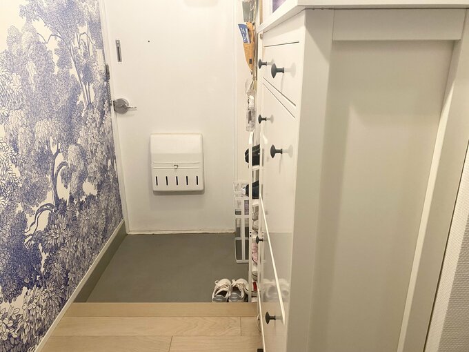 シューズラックを買いたして狭くなった玄関