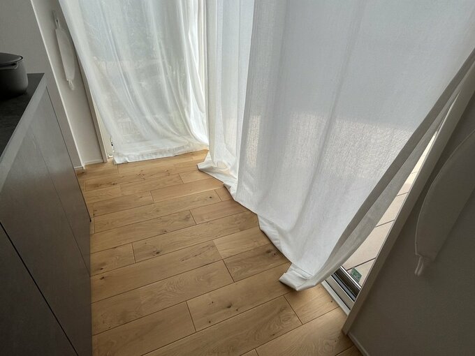 LDKのレースのカーテン