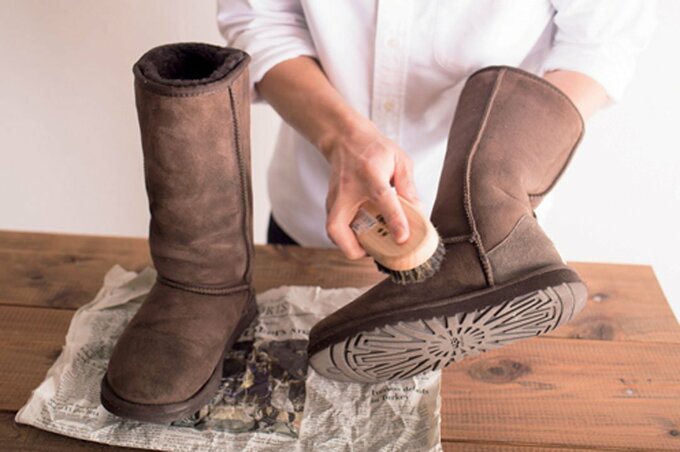 全体にブラシをかける