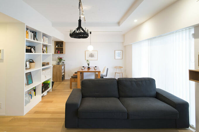 造作オープン棚