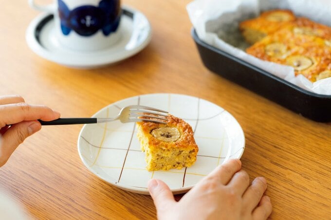 オートミールのバナナケーキ