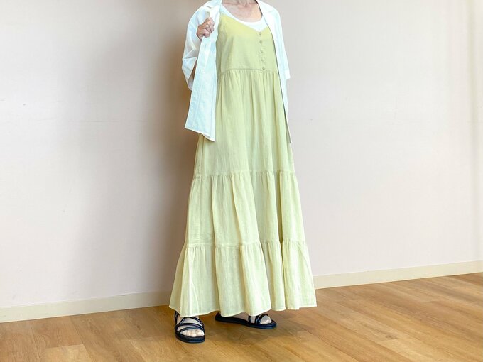 キャミソールワンピースの画像。