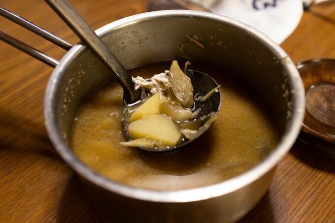 堀野さんお手製のおみおつけ