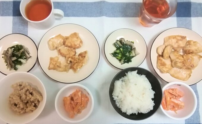 鶏むね肉のガーリック焼き