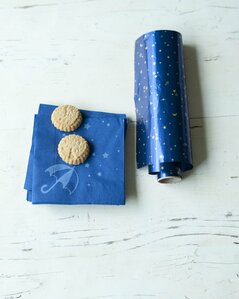 星柄がかわいい ナプキン＆アルミ箔