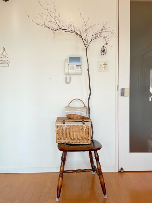 イスを再利用した台