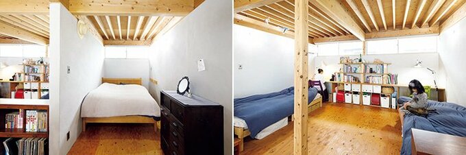 LDKの奥の小学生の長女、次女のスペース