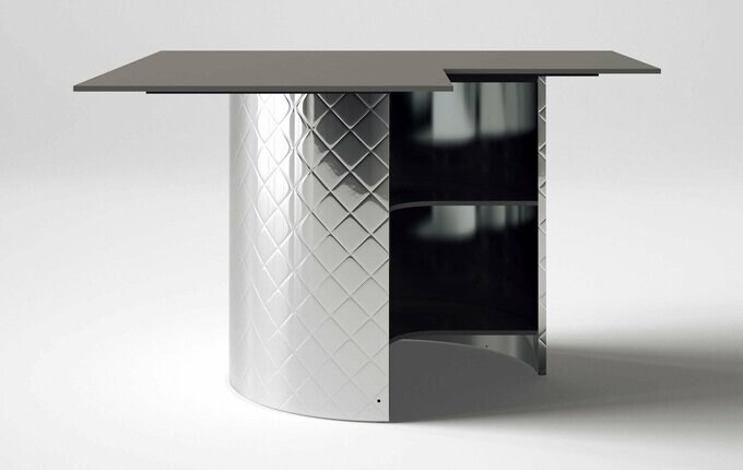 下部に食品や食器が収納できる