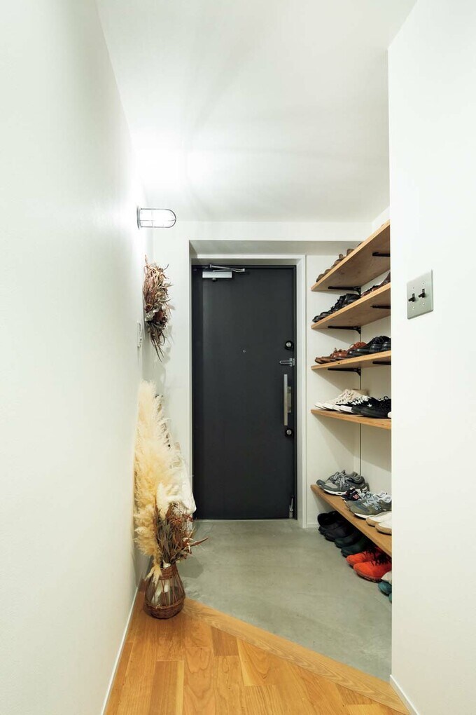 靴収納はすべてオープン