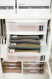 「おくすり手帳」は家族別に袋分け