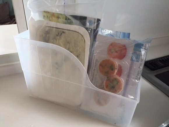 ファイルボックスに立てて収納