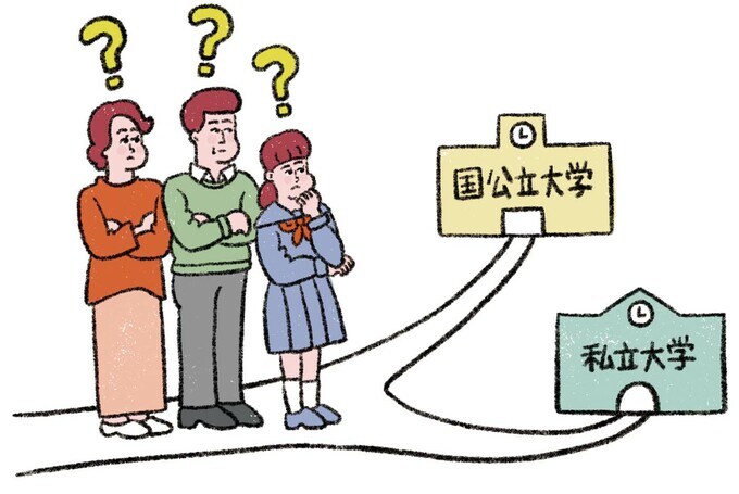 国公立と私立のどちらに進学した方がおトク?
