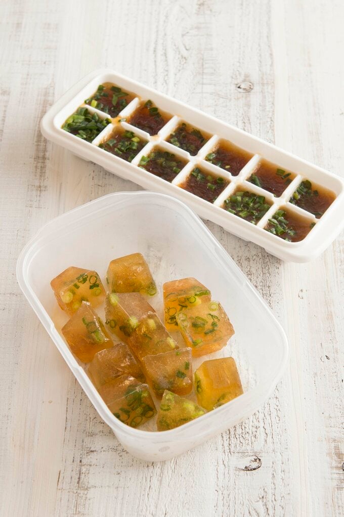 製氷皿で冷凍