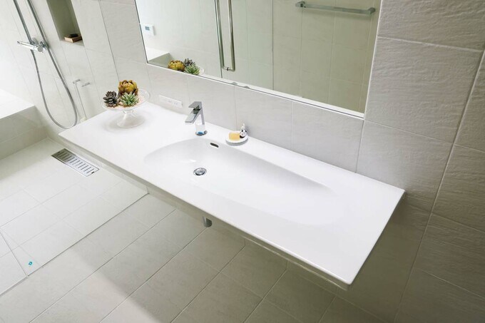 洗面に収納は一切なし