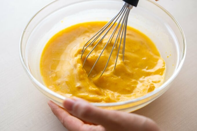 ホットケーキと混ぜる