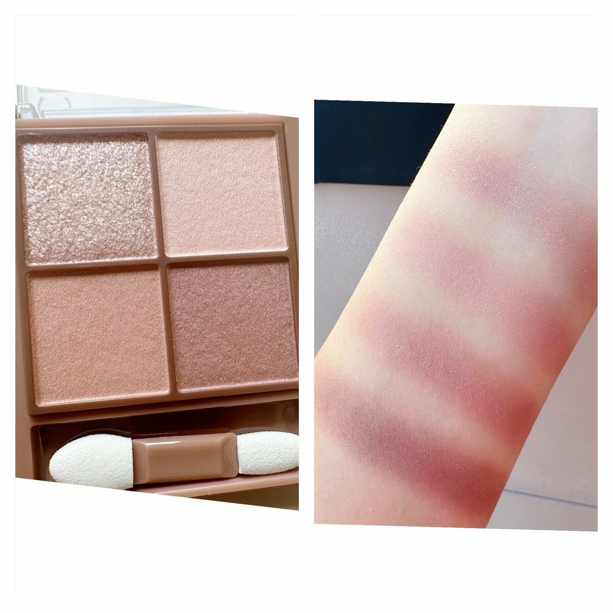 セザンヌ＞748円新作シャドウはデパコス級。透け感ピンクで毎日