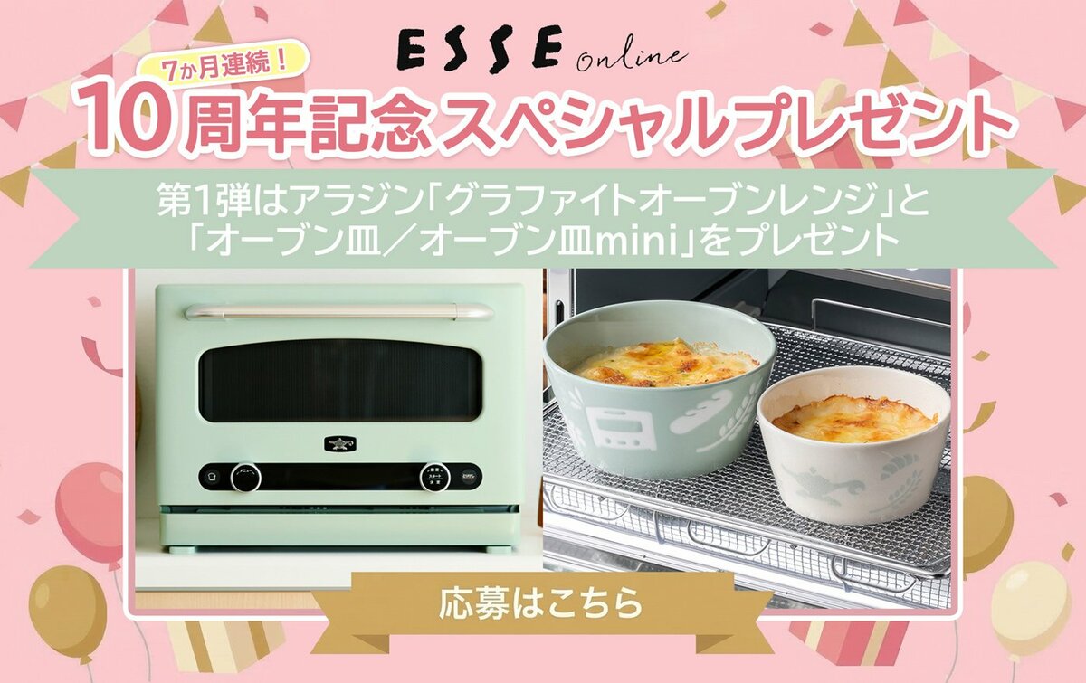 10周年記念プレゼント】アラジンのグラファイトオーブンレンジや