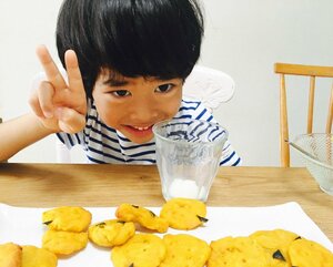 息子とクッキー