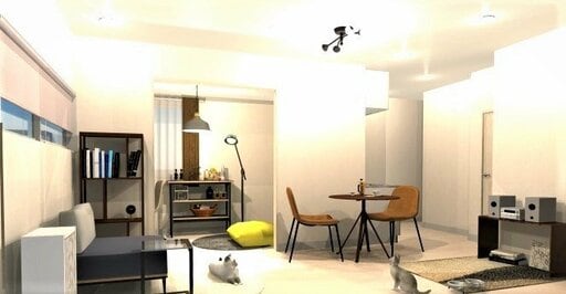 インテリアコーディネートした空間