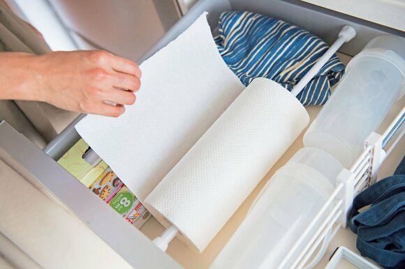 つっぱり棒 キッチンペーパー