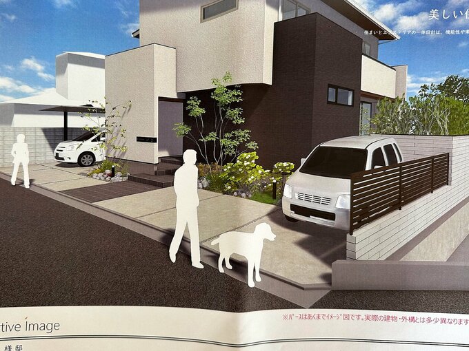 ゲストのクルマが停まる想定図