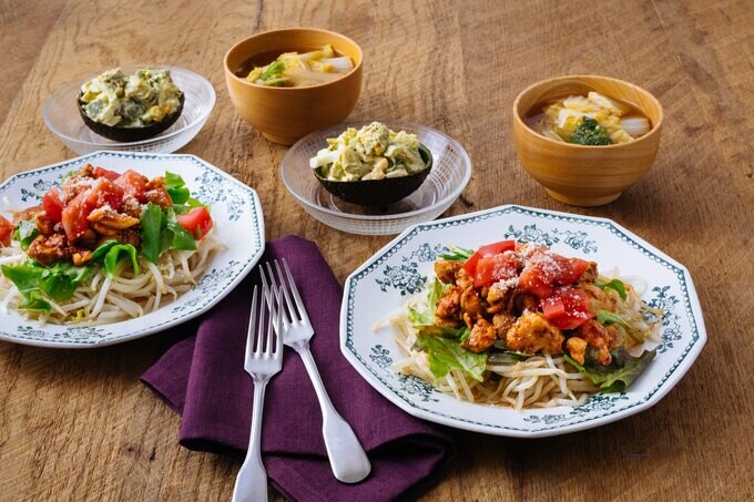 チキンタコライス風献立