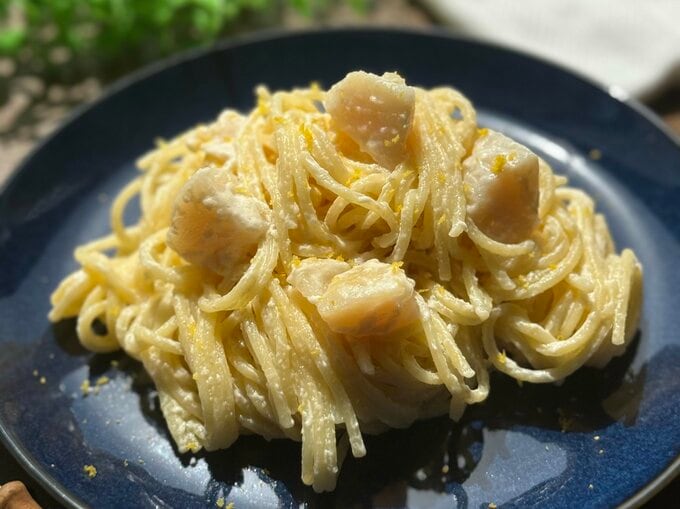 レモンクリームパスタ