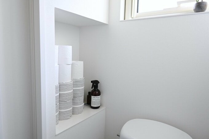 トイレットペーパーの収納